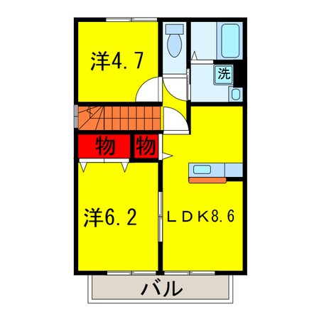 五井駅 徒歩8分 2階の物件間取画像